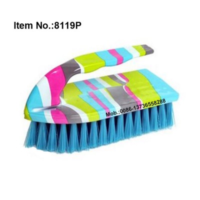 HQ8119P Plastic Water Transfer Printed Scrub Brush Laundry Brush