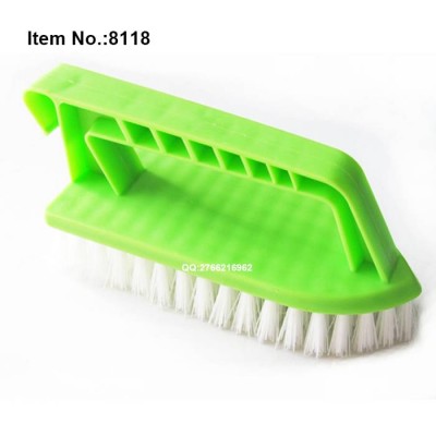 Hq8118 Hard Scrub Brush Plastic Floor Scraper With Hard Hard Bristle