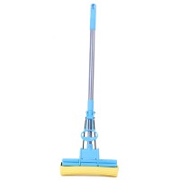 Double Roller Absorbent Sponge Pva Mop With Telescopic Handle 120cm