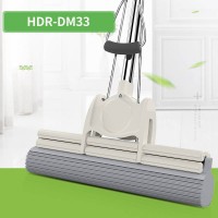 Hdr-dm33 Pva Sponge Mop Roller Squeeze Water With Super Absorbent Sponge Head Stainless Steel Handle